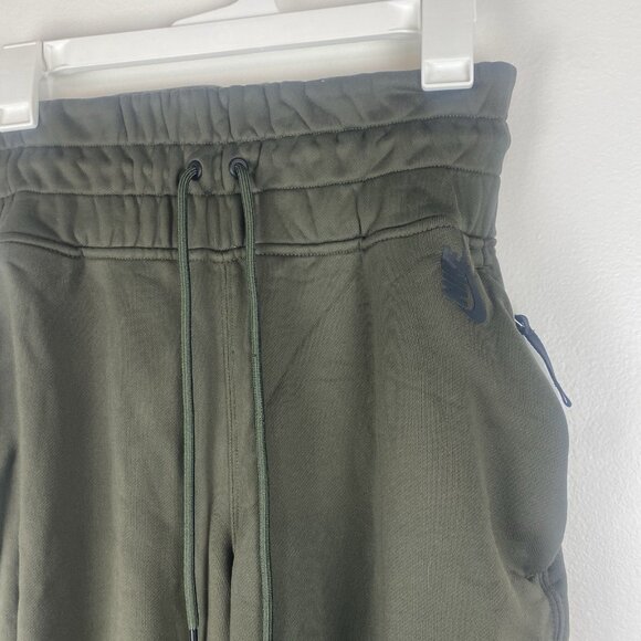 Nike Lab Women's Fleece High Rise Jogger Pants Size S Olive Green Pockets - Picture 2 of 9